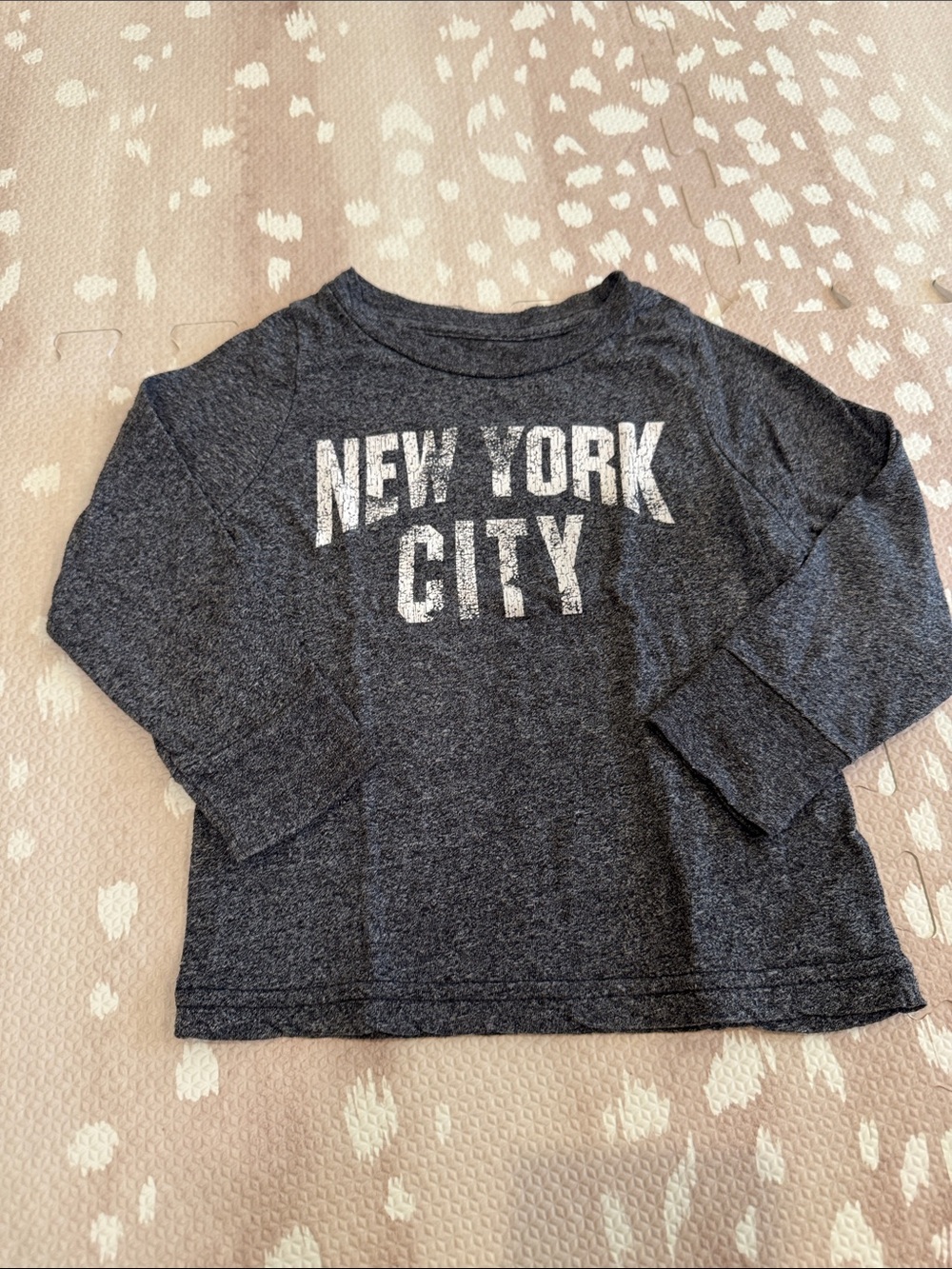 Original Retro Brand New York City Long Sleeve Tee Charcoal Grey 24M